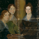 Branwell Bronte, Portrait of Anne, Emily and Charlotte, 1834.